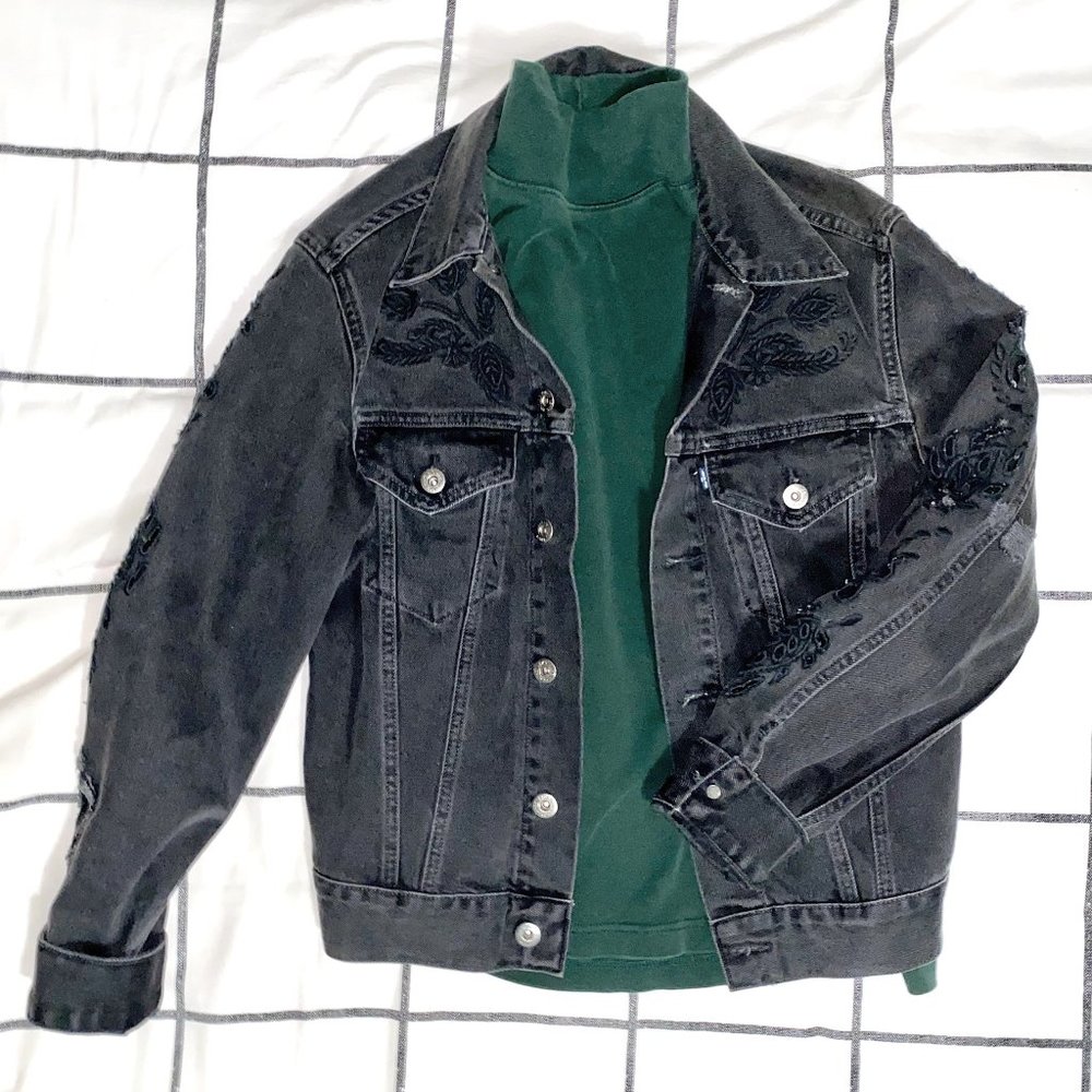 Levi’s Handcrafted Cutout Black Jean Jacket
